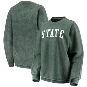 Unopened Michigan State University Pressbox Green Sweatshirt, Women's Medium